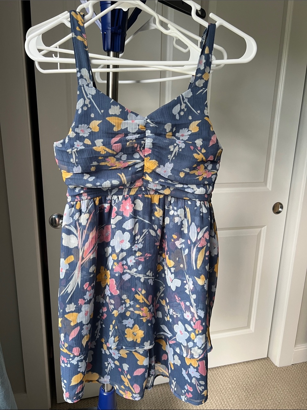 Abercrombie Kids Navy Floral Romper dress